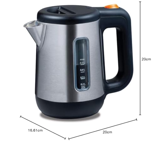 Kenwood 0WJKM07602 Mini- Wasserkocher (670-800 Watt / 0,5 Liter / Edelstahl) silber