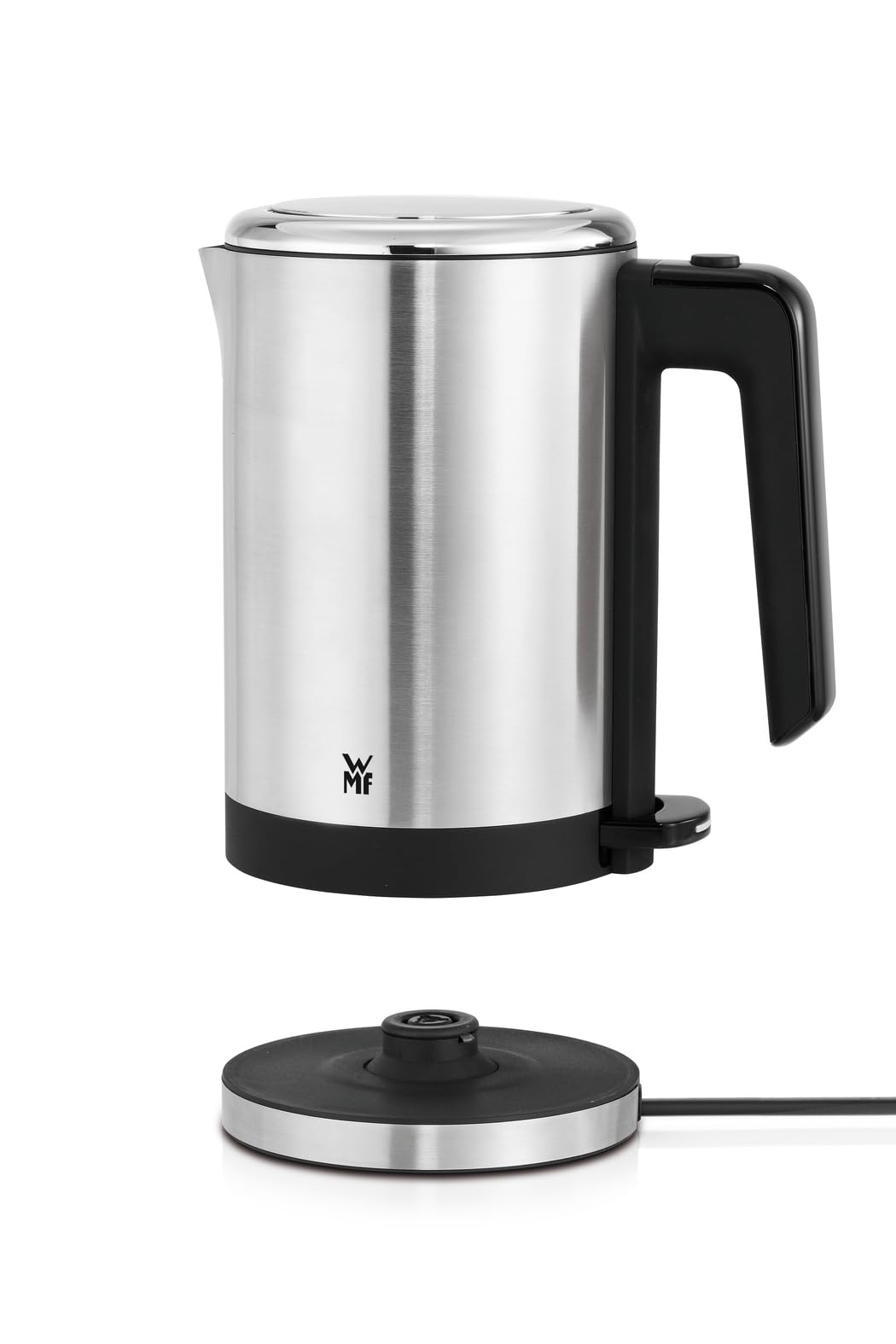 WMF Küchenminis Mini Reise-Wasserkocher Edelstahl 0,8l, elektrischer Wasserkocher mit Kalkfilter, 1800 W, kleiner Teekocher, edelstahl matt
