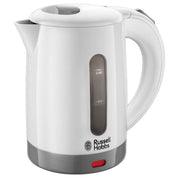 Russell Hobbs Wasserkocher klein [0,85l Reisewasserkocher mit weltweiter Spannungsanpassung] Travel (1000W, inkl. 2 Tassen & 2 Teelöffel, optimierte Ausgusstülle, kompakter kleiner Teekocher) 23840-70