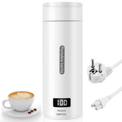 Reise Wasserkocher Klein, Elektrische Wassertasse,220V 300W Schnellkoch-Teekanne-Heizbecher mit Temperatureinstellung, mit Automatischer Abschaltung für Unterwegs（Netzkabel befindet sich im Becher）