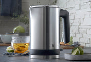 WMF Küchenminis Mini Reise-Wasserkocher Edelstahl 0,8l, elektrischer Wasserkocher mit Kalkfilter, 1800 W, kleiner Teekocher, edelstahl matt