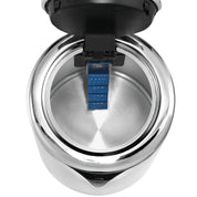 WMF Küchenminis Mini Reise-Wasserkocher Edelstahl 0,8l, elektrischer Wasserkocher mit Kalkfilter, 1800 W, kleiner Teekocher, edelstahl matt