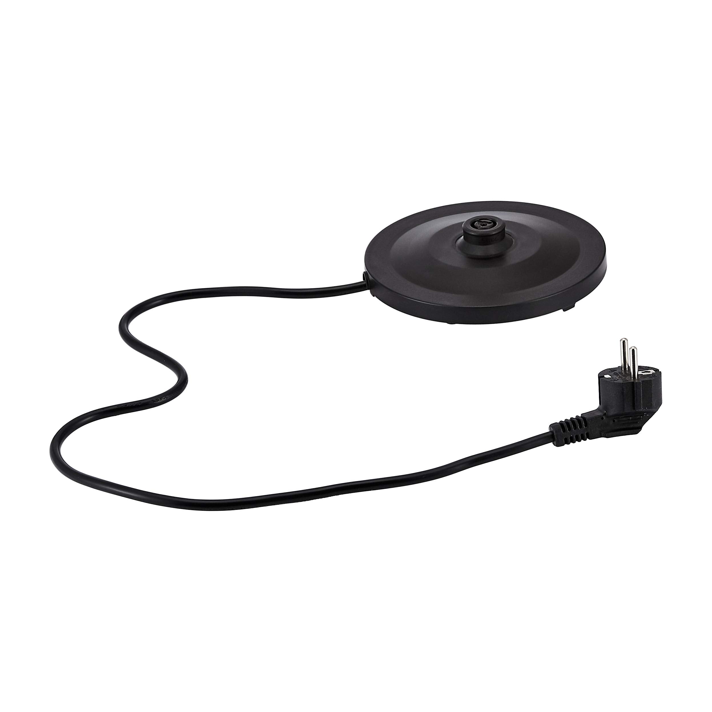 Amazon Basics tragbarer Edelstahl-Wasserkocher, 1.7L, Silberfarben