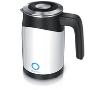Arendo - 0,5l Edelstahl Wasserkocher mit Temperatureinstellung im Doppelwand-Design - 0,5l Wasser-Füllmenge - 5 Temperaturstufen einstellbar - Warmhaltefunktion - Energiesparend